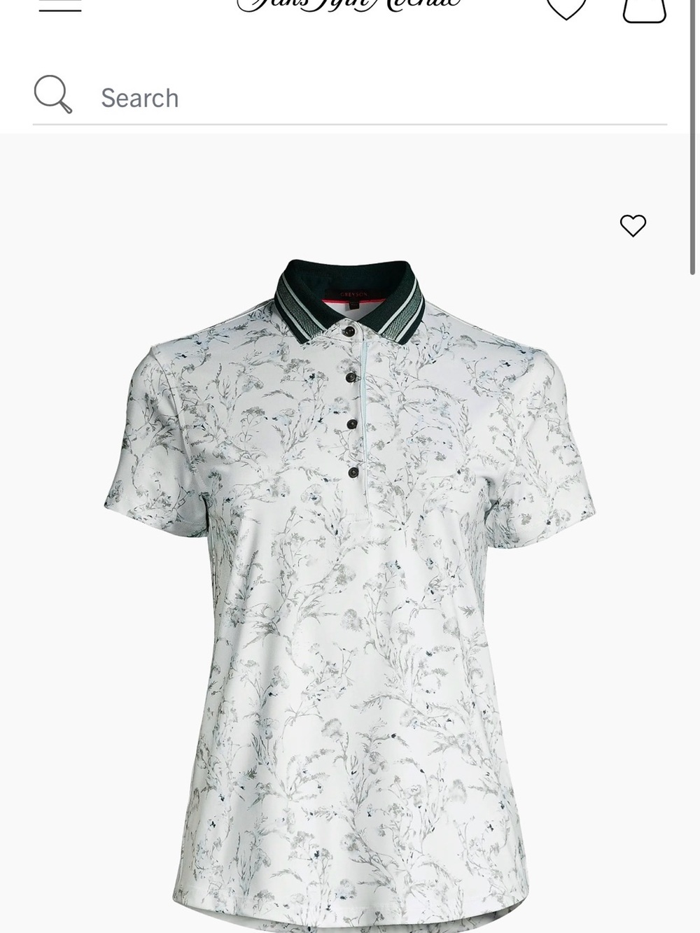 Greyson Water Thistle Scarlett Athletic Golf Polo